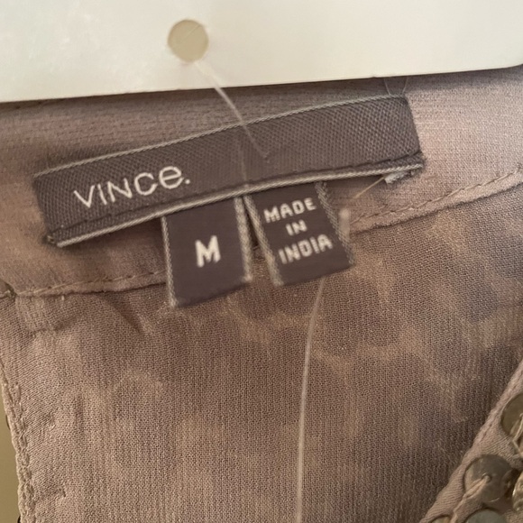Vince sequin top, pewter color. Size MEDIUM - Picture 3 of 5